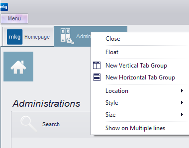 General module settings