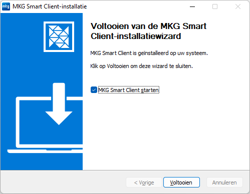 Smart Client Installation Completion