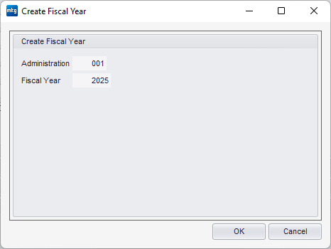 Create Fiscal Year