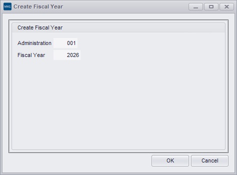 Create Fiscal Year