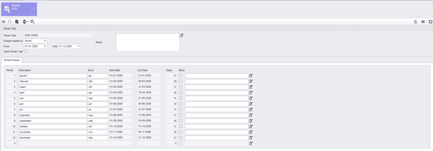 Division based on Month