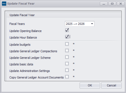 Update Opening Balance and Hour Balance